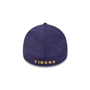 LSU New Era 3930 Helmet Stripe Flex Fit Cap